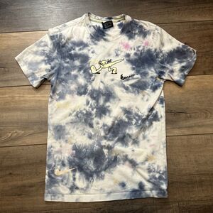 Nike 2021 QR Tag Tie Dye It's A Revolution T-Shirt Men’s Small S Blue Sky